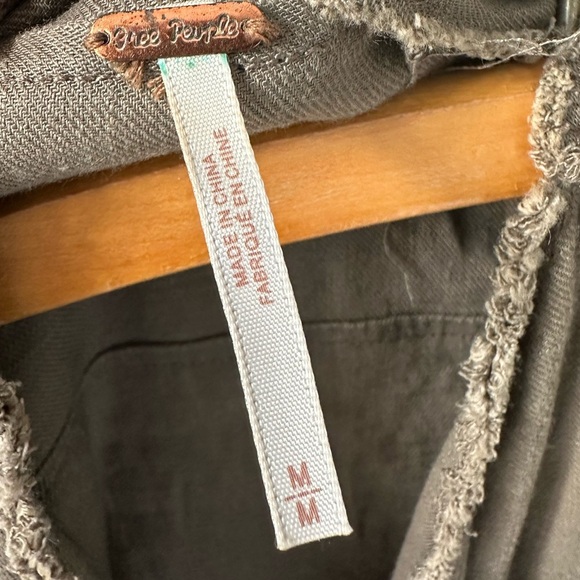 Free People Size Medium Linen Jacket - Picture 15 of 16